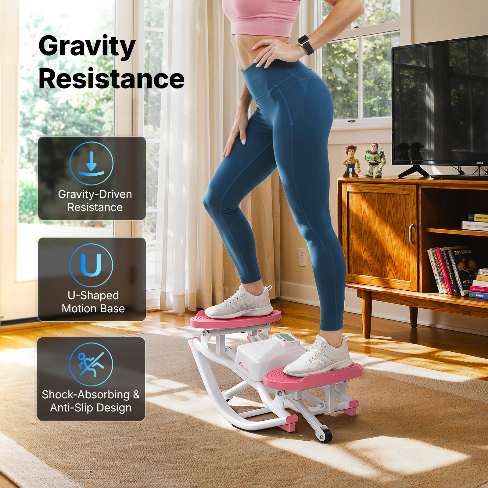 3D Mini Rock Stepper for Full-Body Home Workouts - Image 13