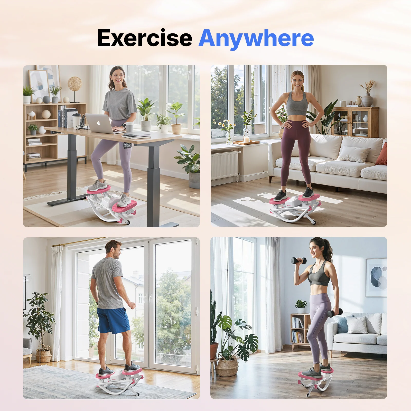 3D Mini Rock Stepper for Full-Body Home Workouts - Image 15
