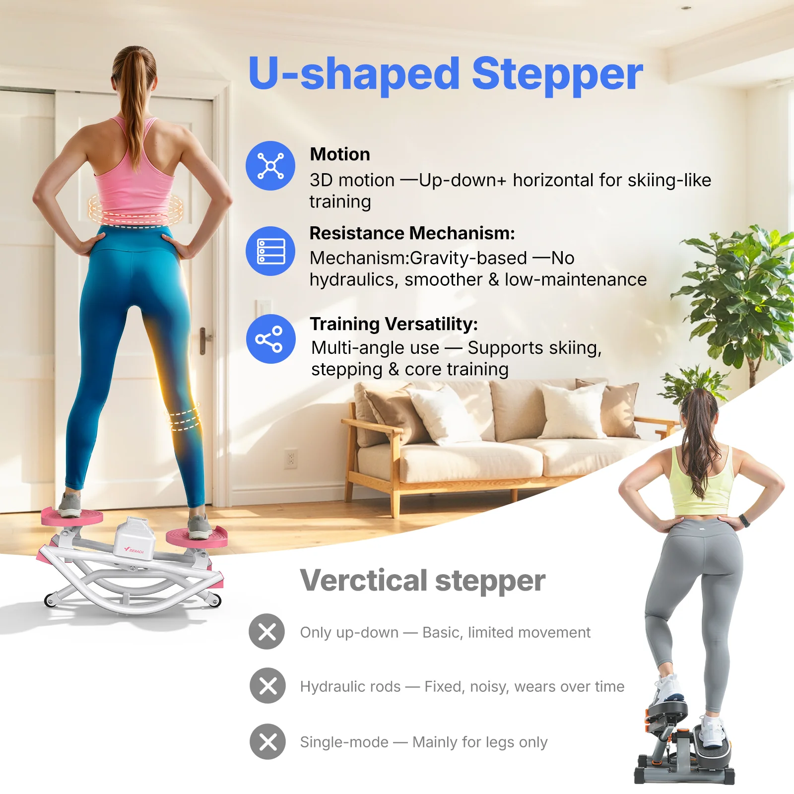 3D Mini Rock Stepper for Full-Body Home Workouts - Image 17