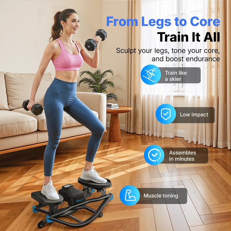 3D Mini Rock Stepper for Full-Body Home Workouts - Image 8