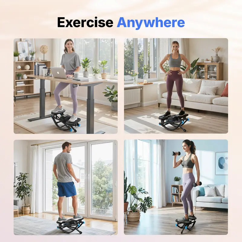 3D Mini Rock Stepper for Full-Body Home Workouts - Image 9