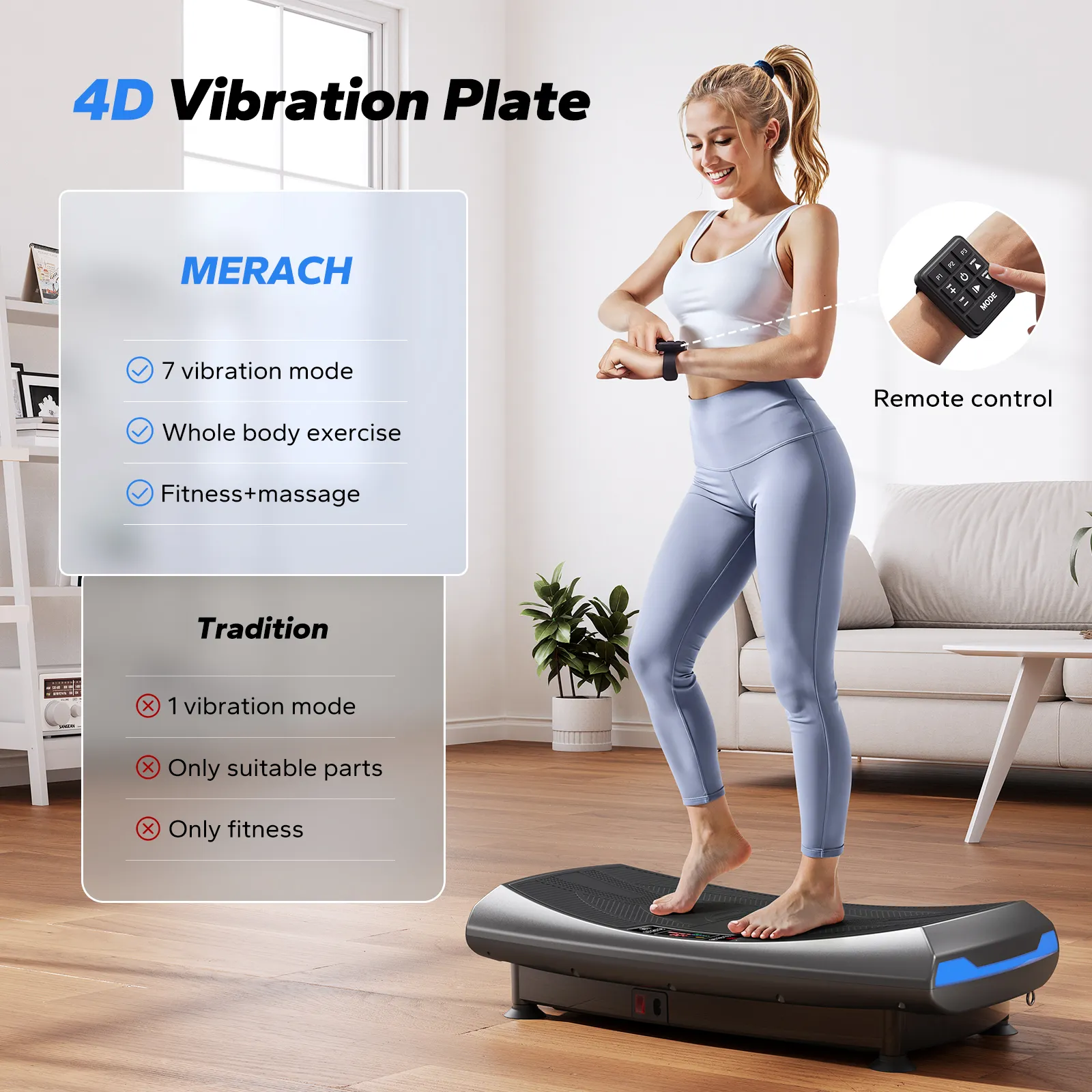 CV61 Curved 4D Vibration Plate for Muscle Activation - Image 5
