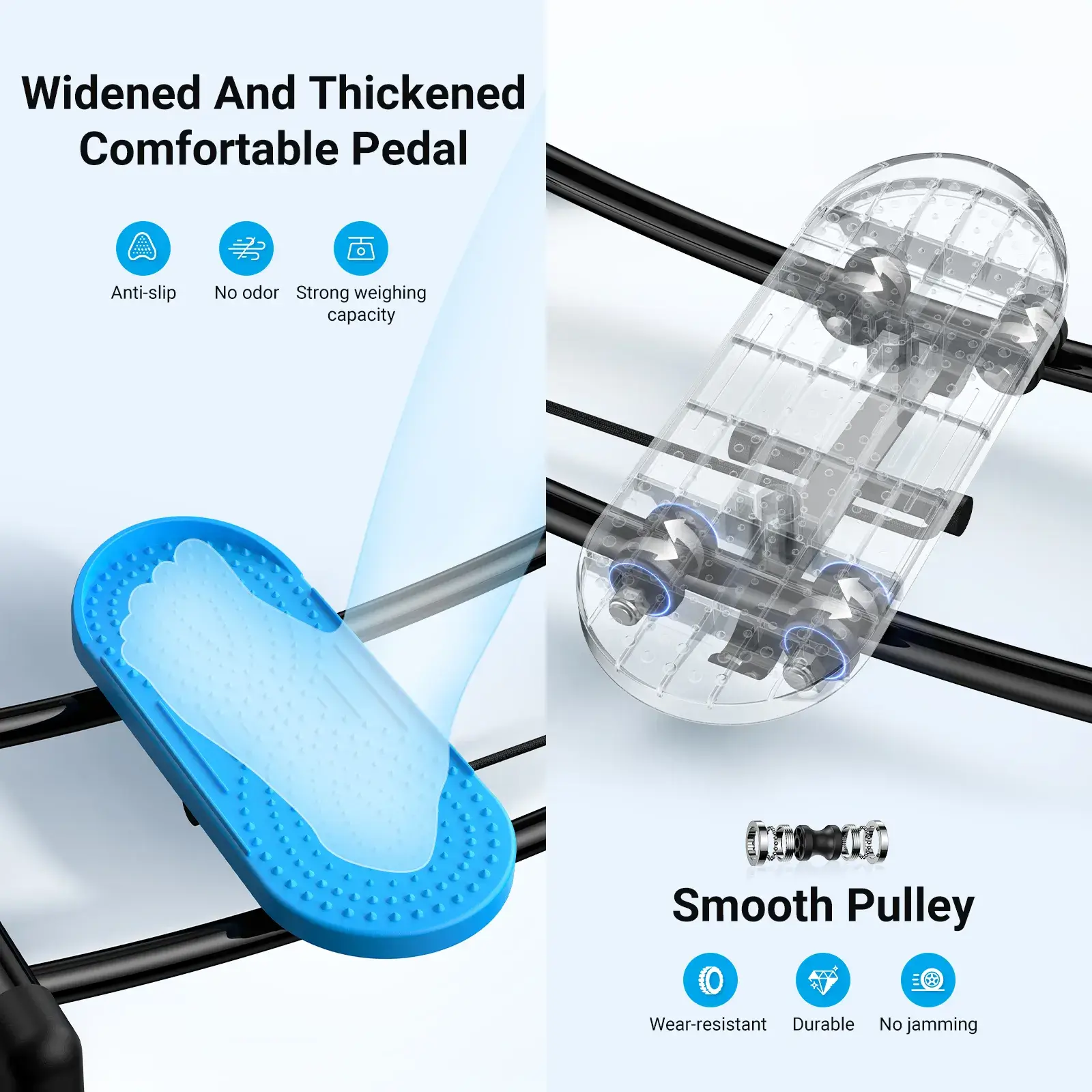 Foldable and Adjustable Height Simulated Ski Machine - Image 6