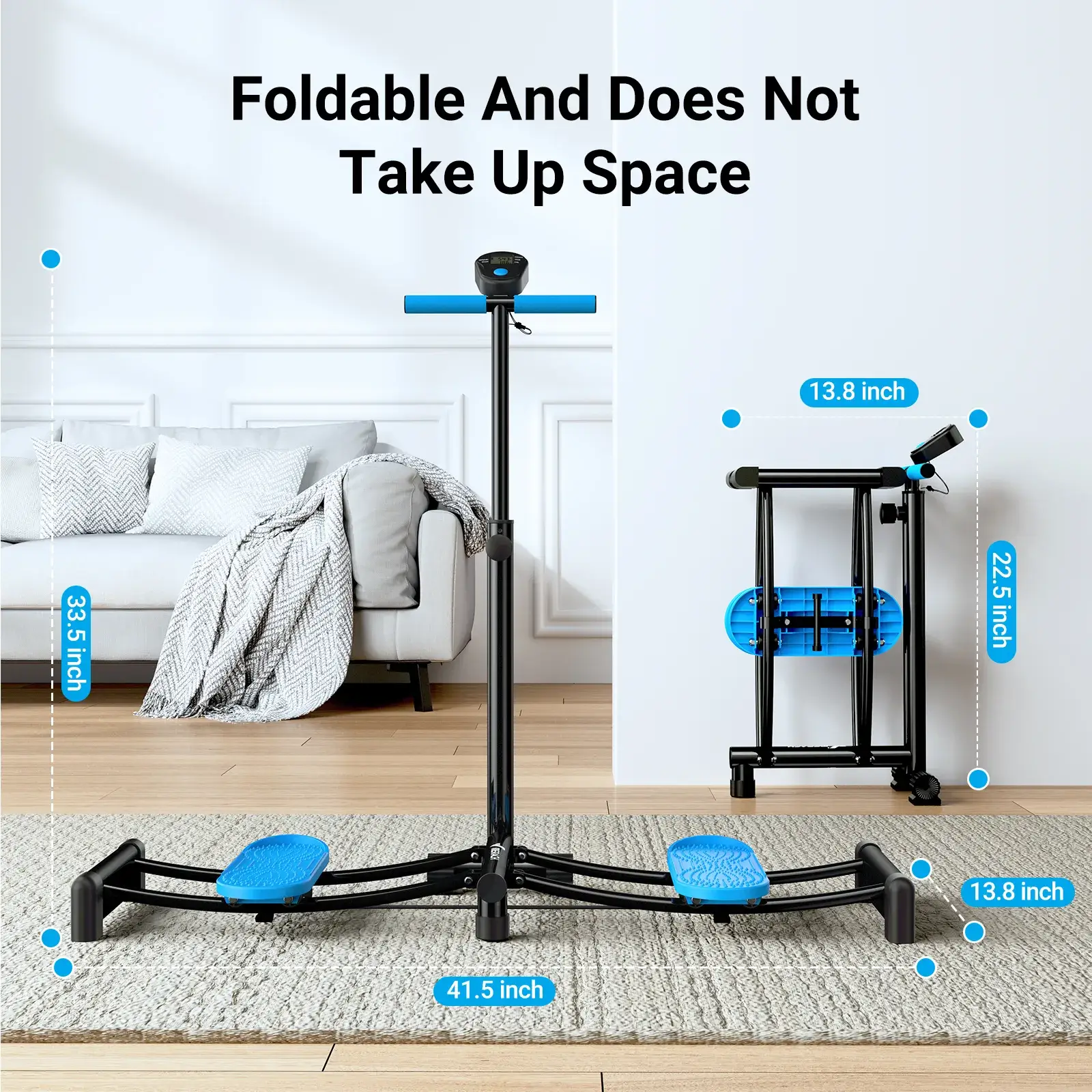 Foldable and Adjustable Height Simulated Ski Machine - Image 7