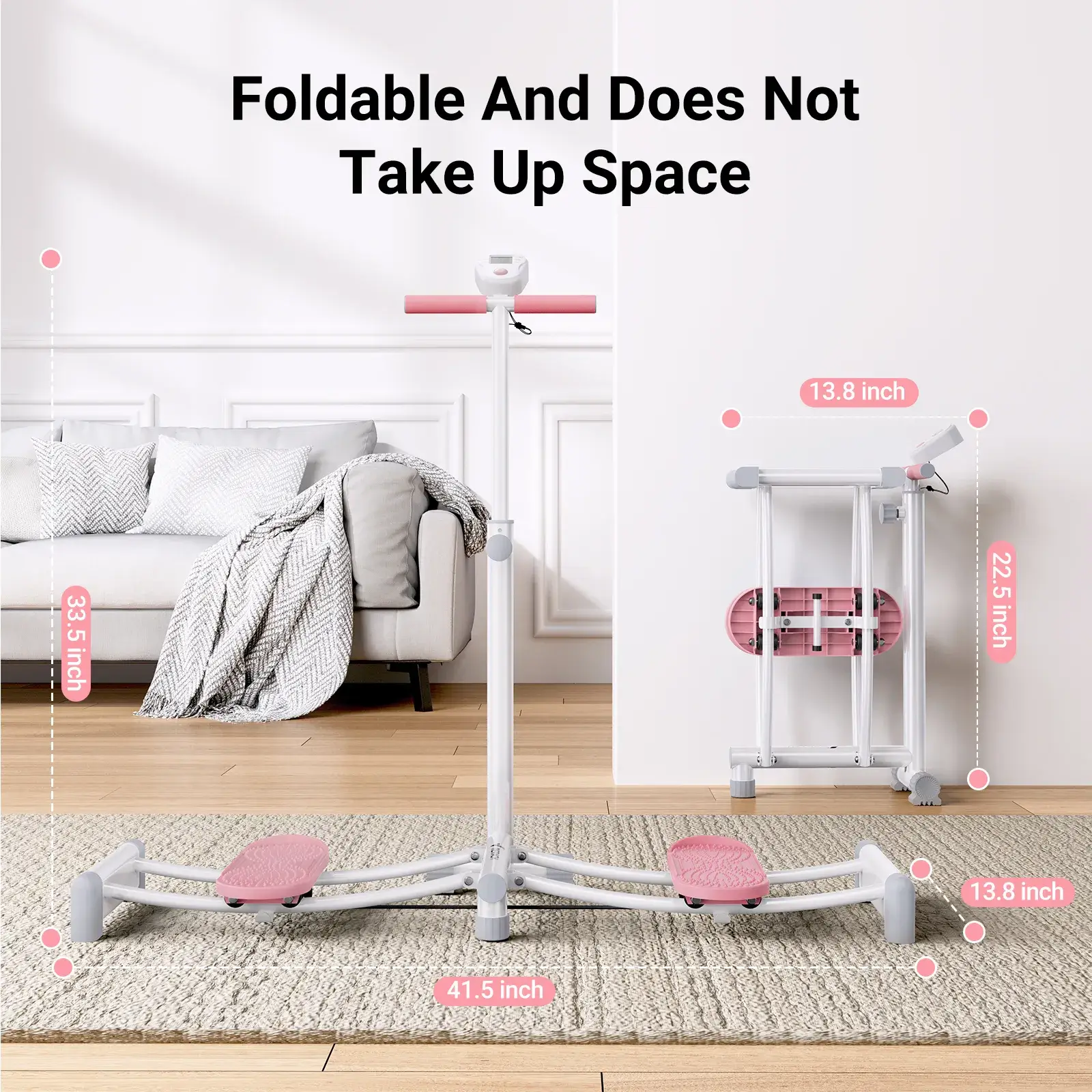 Foldable and Adjustable Height Simulated Ski Machine - Image 8