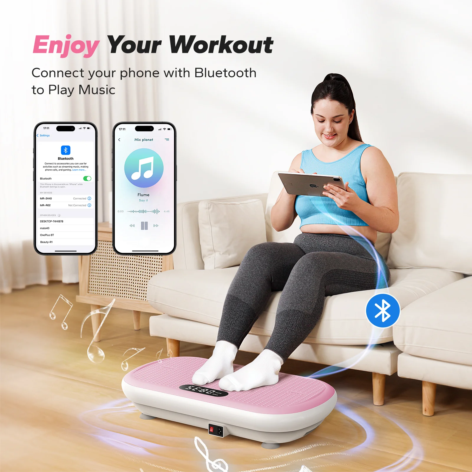 CV40 Curved 440 lbs High-Power Vibration Plate for Weight Loss - Image 18