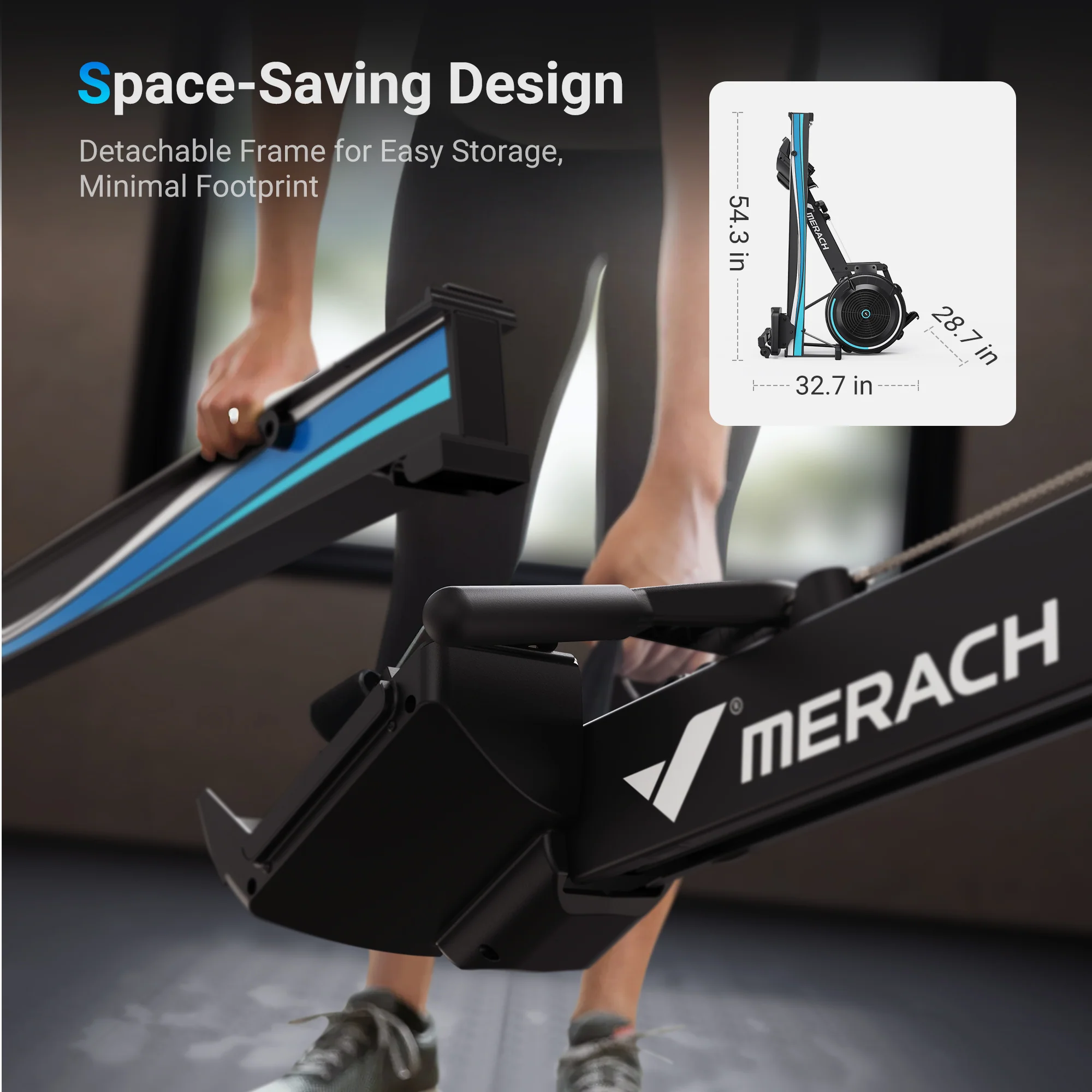 NovaRow R50 Air Resistance Rower - Image 6