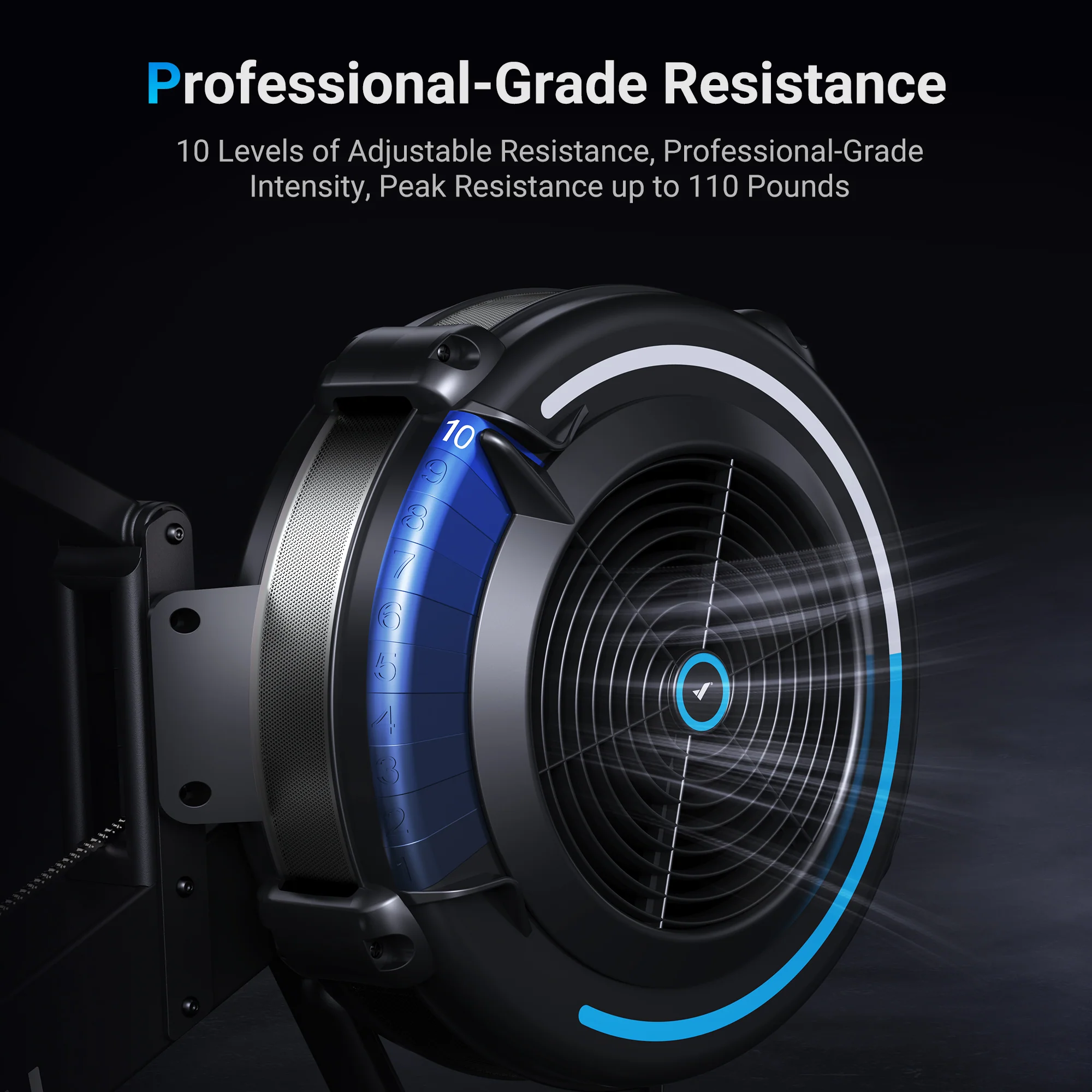 NovaRow R50 Air Resistance Rower - Image 9
