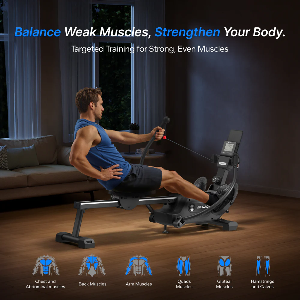 NovaRow RS3 Indoor Double-Scull Magnetic Rowing Machine for Muscle Imbalance - Image 3
