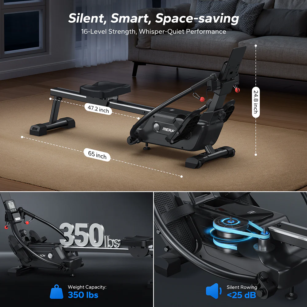 NovaRow RS3 Indoor Double-Scull Magnetic Rowing Machine for Muscle Imbalance - Image 8