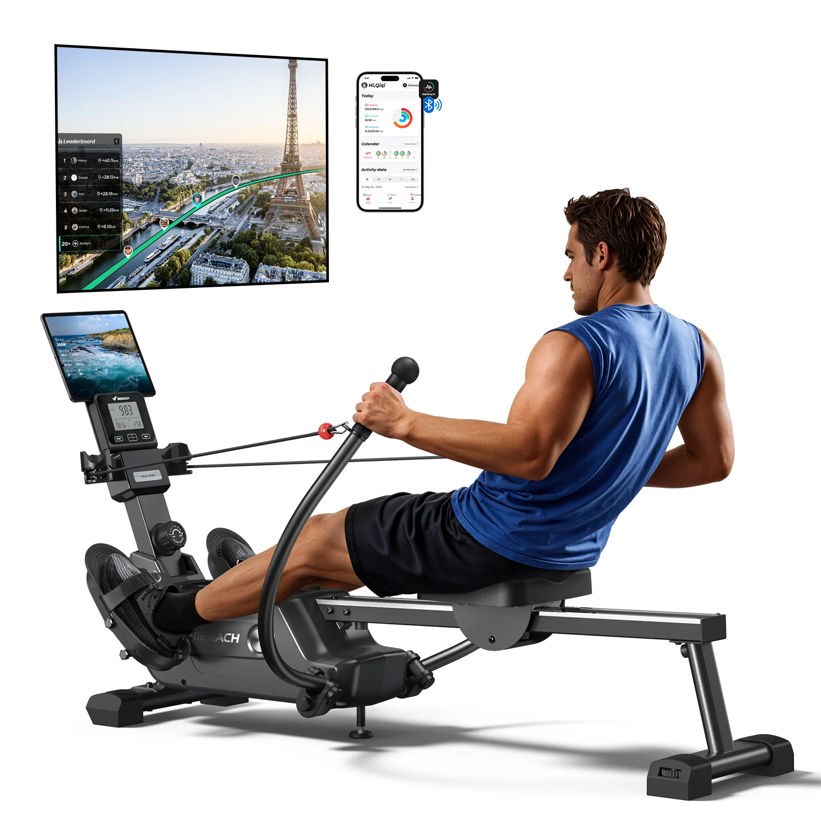 NovaRow RS3 Indoor Double-Scull Magnetic Rowing Machine for Muscle Imbalance - Image 9