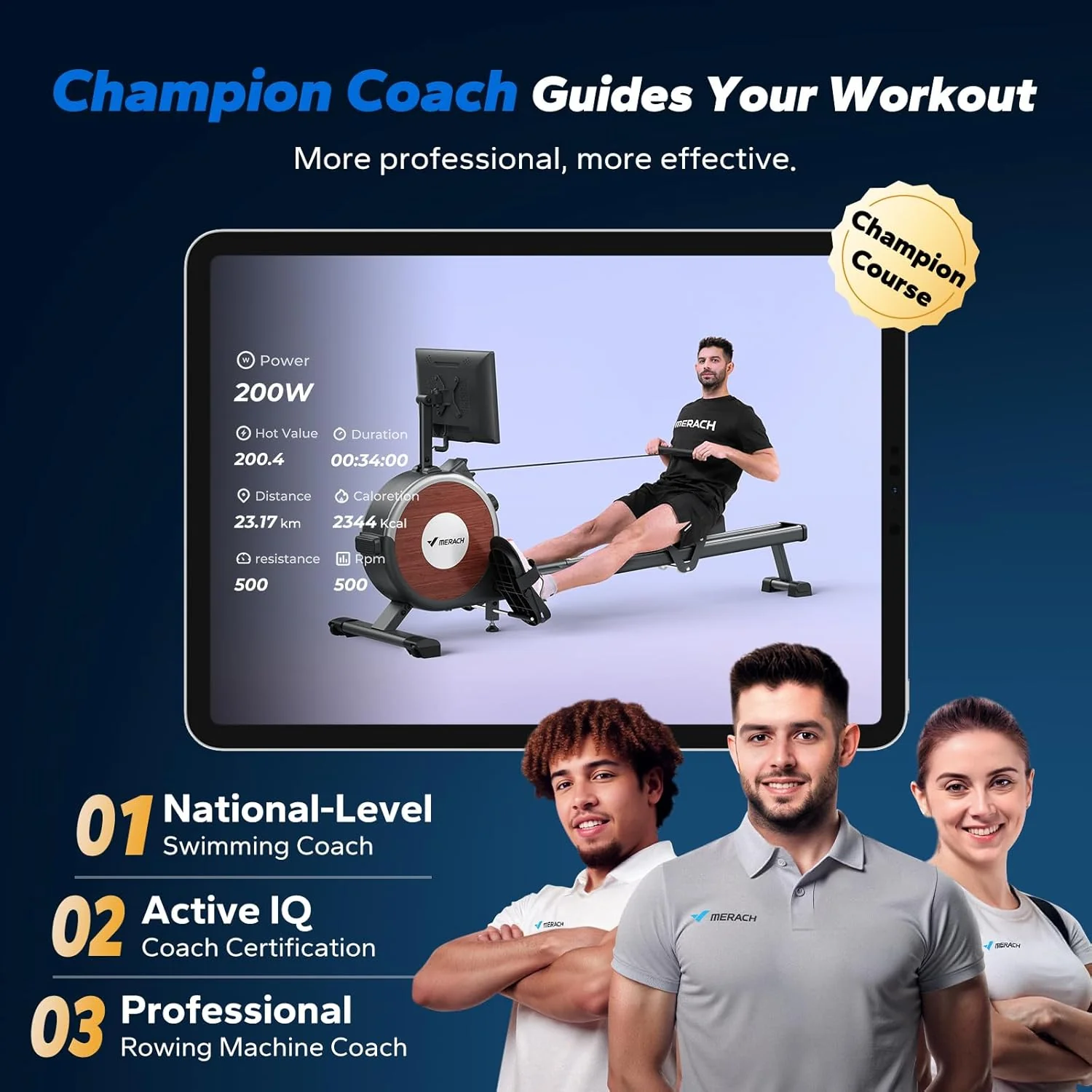Q1S Interactive Rowing Machine with 15.6" HD Display - Image 10