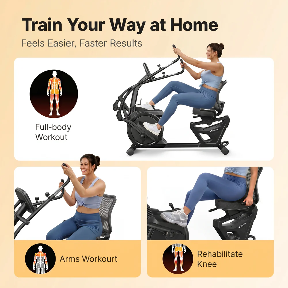 S19 Recumbent Cross Trainer Bike - Image 8