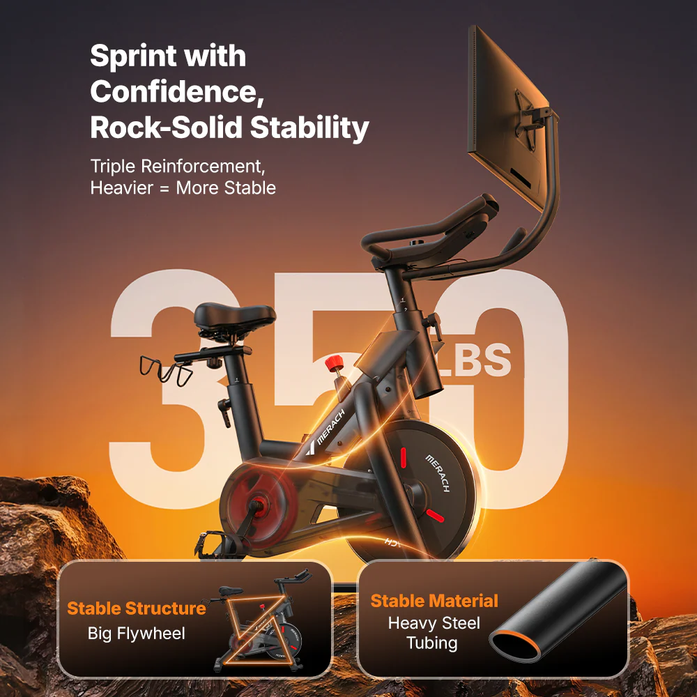 S29 Aura Exercise Bike with 21.5'' Big Screen - Image 5