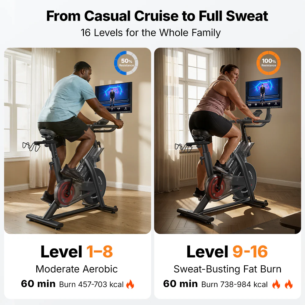 S29 Aura Exercise Bike with 21.5'' Big Screen - Image 7