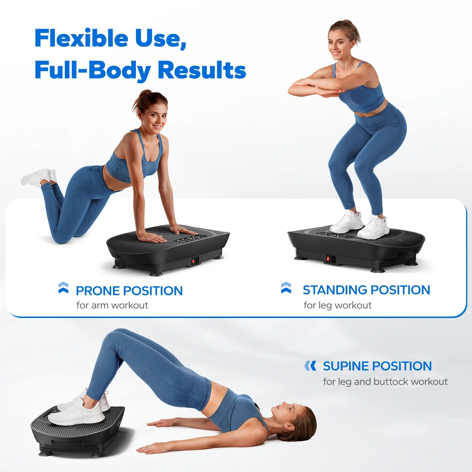 CV30 Curved Portable Slim Vibration Plate for Beginners - Image 3