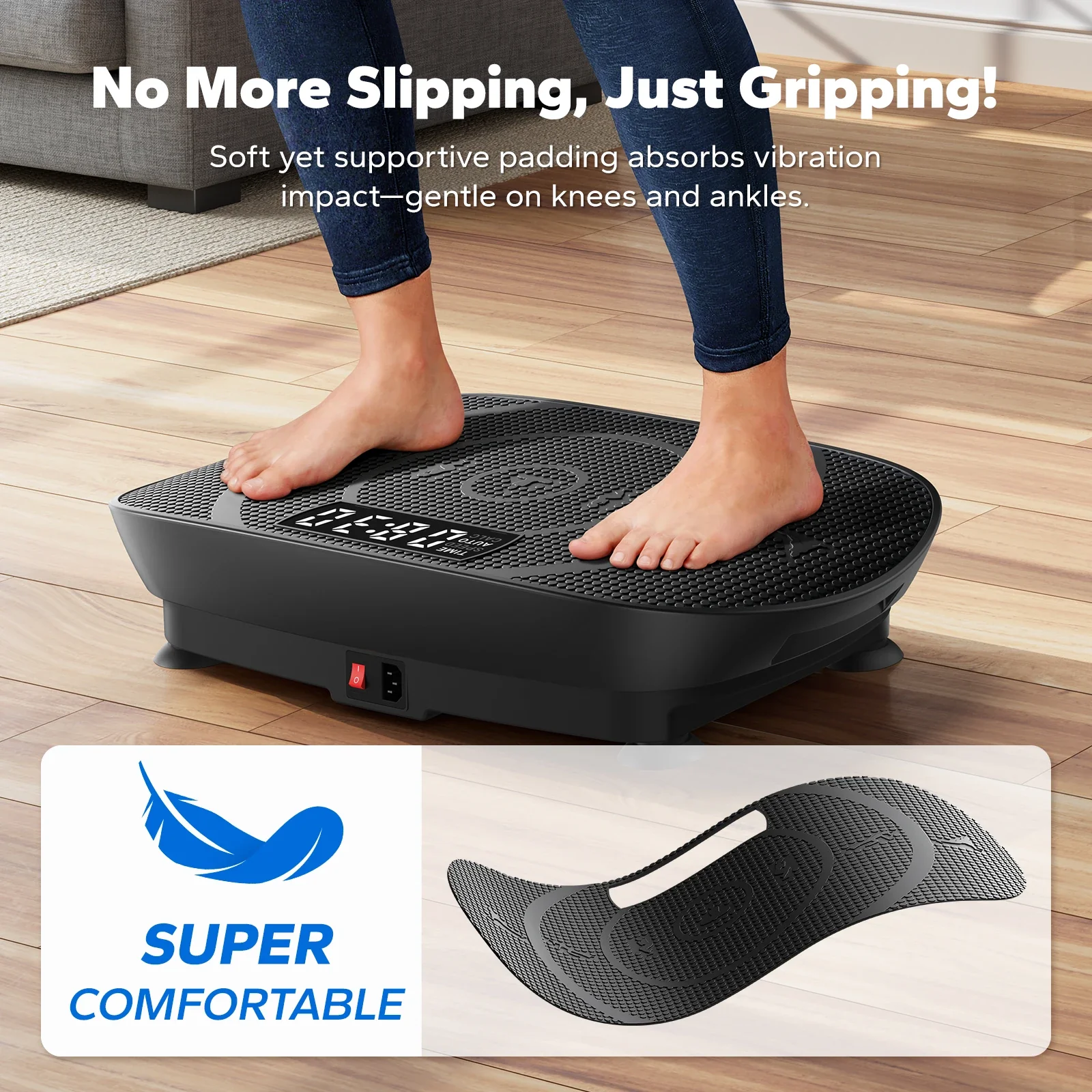 CV30 Curved Portable Slim Vibration Plate for Beginners - Image 7