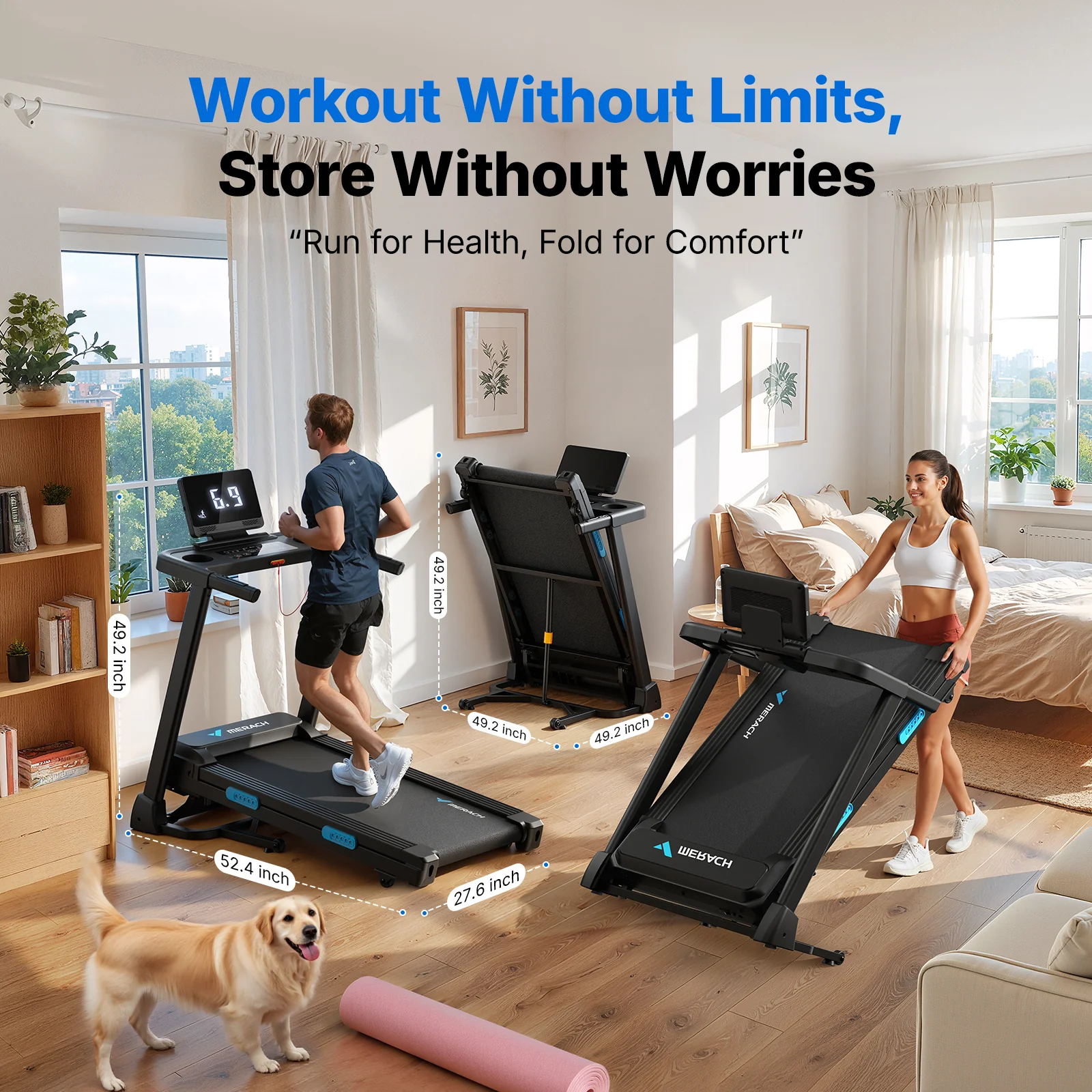 T12 Foldable Treadmill with 15% Auto Incline - Image 4