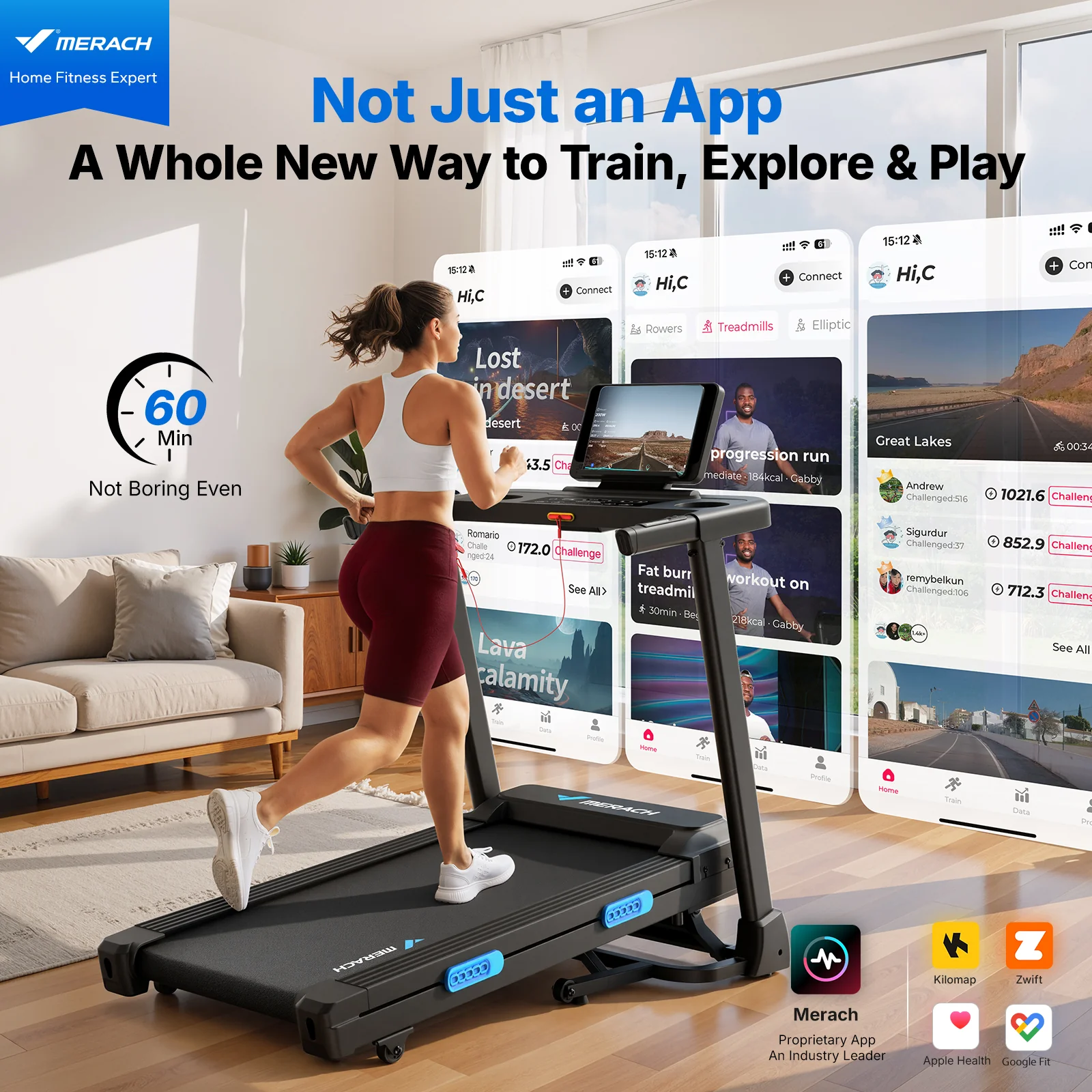 T12 Foldable Treadmill with 15% Auto Incline - Image 6