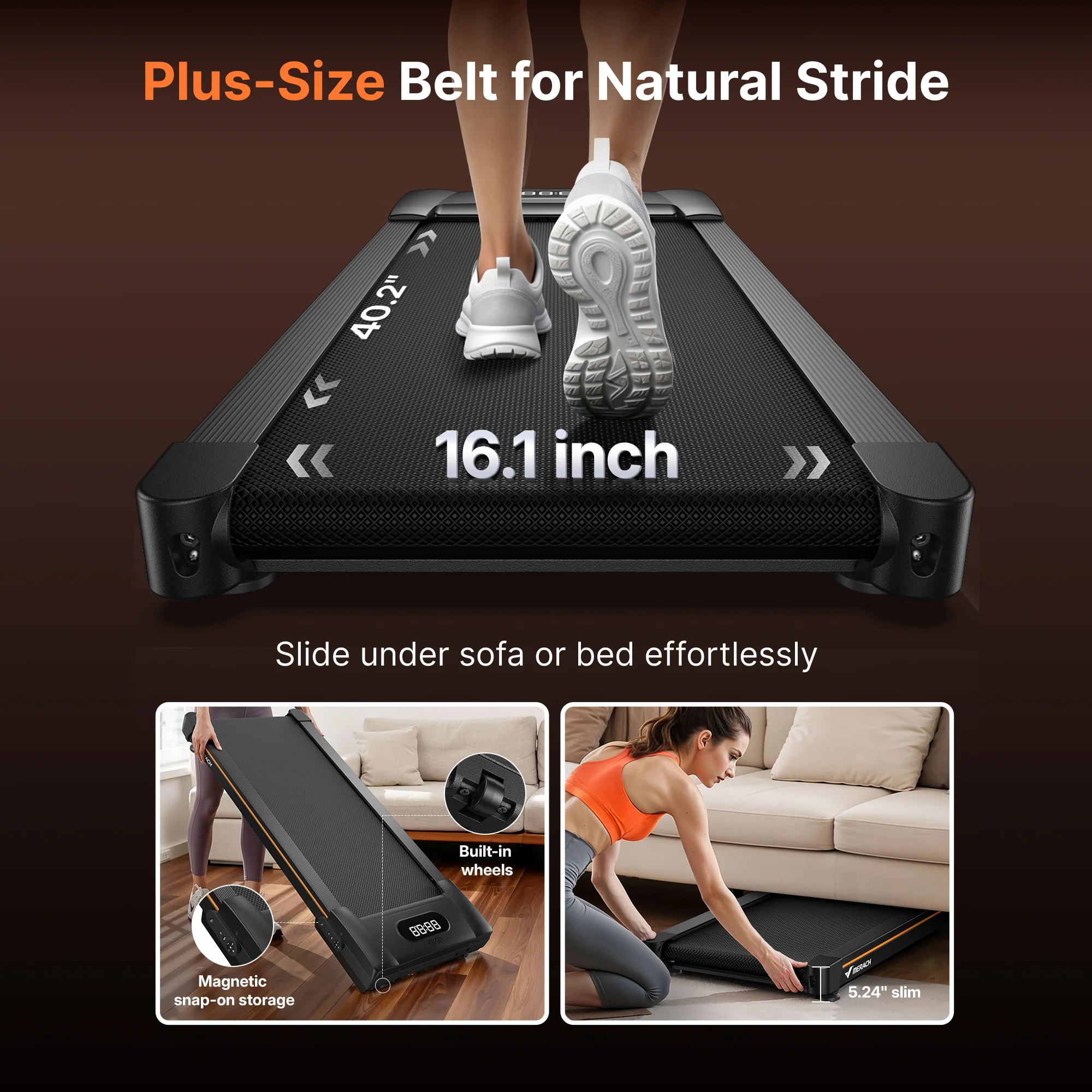 Merach W50 Lite Trekpad With 10% Auto-Incline - Image 10