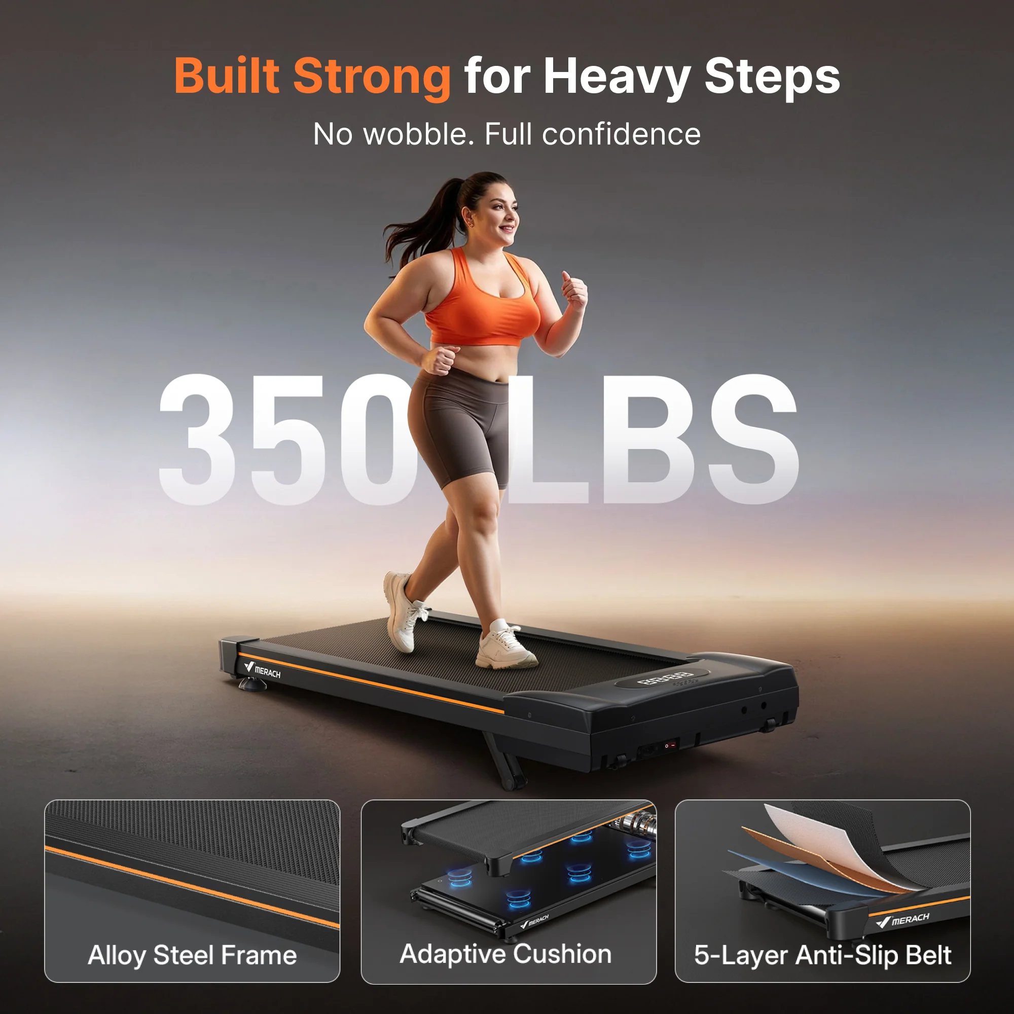 Merach W50 Lite Trekpad With 10% Auto-Incline - Image 7